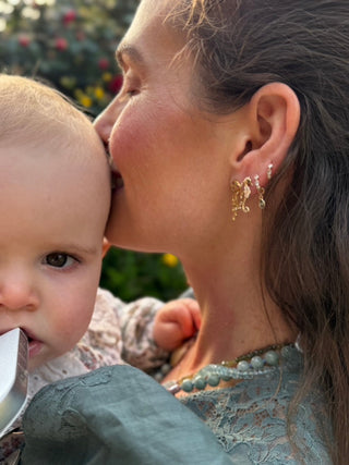 Sorsa Jewellery Founder holding child
