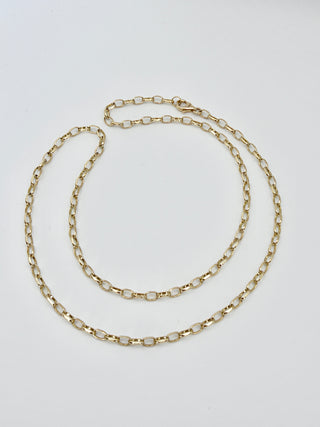 9k Gold Rollo Chain Necklace
