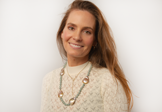Seafoam Pearl Statement Necklace
