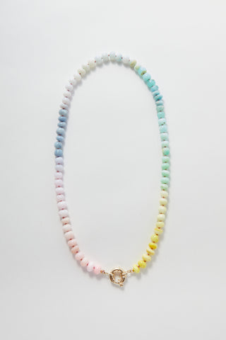 Candy Gemstone Rainbow Necklace
