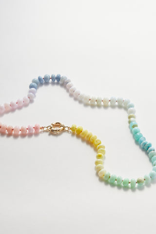 Candy Gemstone Rainbow Necklace