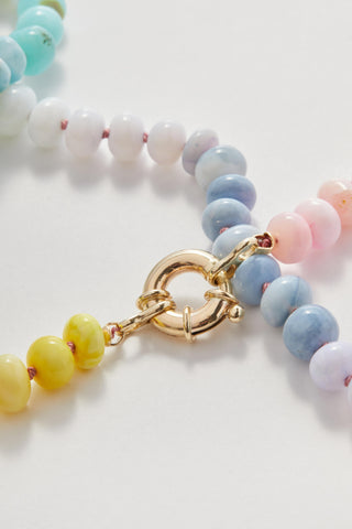 Candy Gemstone Rainbow Necklace