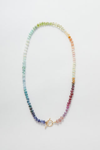 Watercolour Rainbow Gemstone Necklace