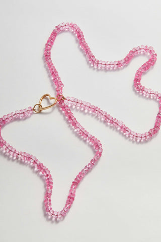 Pink Topaz Gemstone Necklace