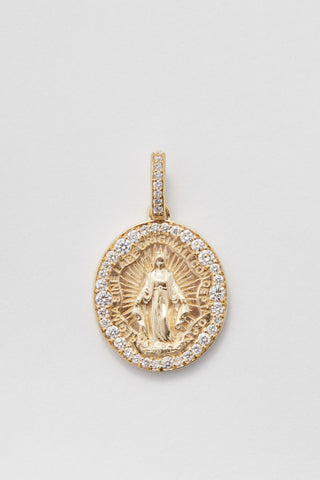 The Mother | Miraculous Medal Diamond Charm