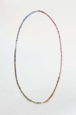 Tourmaline & Aquamarine Layering Necklace