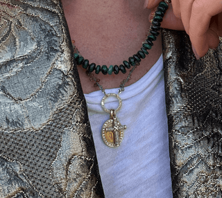 Vintage 9k gold cross charm set with diamonds, 2cm antique pendant.